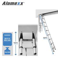 Telesteps Loft Line Mini 9 Zoldertrap 1-2.5m - 72324-541 - thumbnail
