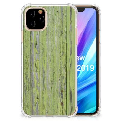 Apple iPhone 11 Pro Stevig Telefoonhoesje Green Wood