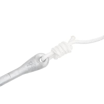 Anker met touw inklapbaar 1,5 kg smeedijzer zilverkleurig Anker met touw inklapbaar 1,5 kg smeedijzer zilverkleurig