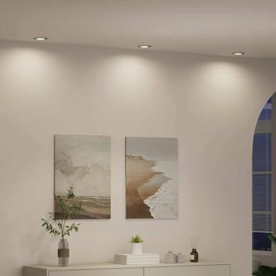 VidaXL Spotje 12 pcs zilver 9 x 9 x 2.5 cm metaal