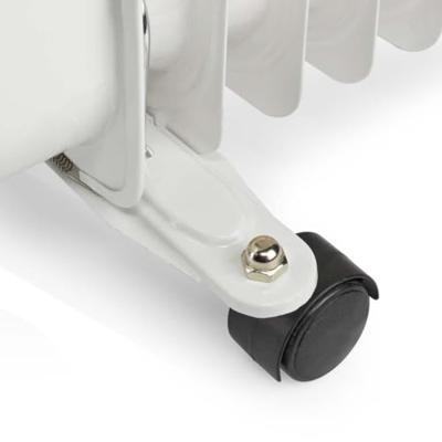 Nedis htoi30wt11 mobiele olieradiator 1000 / 1500 / 2500 w 11 vinnen instelbare thermostaat 3 warmte standen omvalpreventie wit - thumbnail