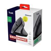 Trust Bayo+ Ergonomische muis Bluetooth Optisch Zwart 6 Toetsen 800 dpi, 1200 dpi, 1600 dpi, 2400 dpi Ergonomisch, Geluidsarme toetsen, Geïntegreerd - thumbnail