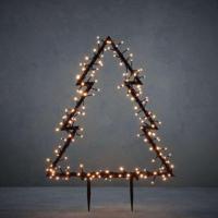 Overige Merken Luca lighting tuin decoratie led boom 175 leds 53x1x75 cm warm wit zwart - thumbnail