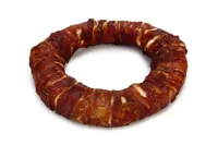 Beeztees Runderhuid ring met eend 1x 19cm - thumbnail