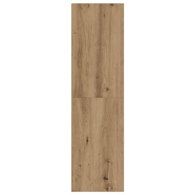 7-delig Tv-meubelset wandmontage bewerkt hout artisanaal eiken
