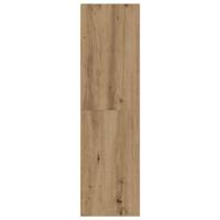 7-delig Tv-meubelset wandmontage bewerkt hout artisanaal eiken - thumbnail
