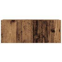 4-delig Tv-meubelset wandmontage bewerkt hout oud houtkleurig - thumbnail
