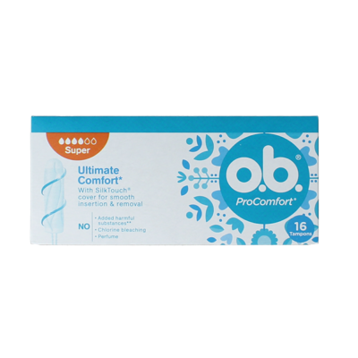 OB Tampons procomfort super 16 Stuks OB Tampons procomfort super 16 Stuks