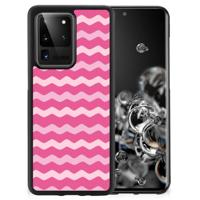 Samsung Galaxy S20 Ultra Bumper Case Waves Pink - thumbnail