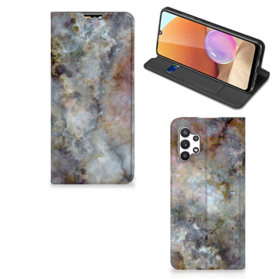 Samsung Galaxy A32 4G | A32 5G Enterprise Editie | Standcase | Marmer Grijs Samsung Galaxy A32 4G | A32 5G Enterprise Editie | Standcase | Marmer Grijs