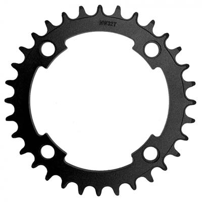 Messingschlager Samox e-bike kettingblad nw 38t bcd 104 mm. 1/2x3/32" en 11/128" aluminium zwart