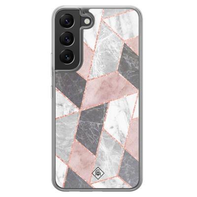 Samsung Galaxy S22 hybride hoesje - Stone grid