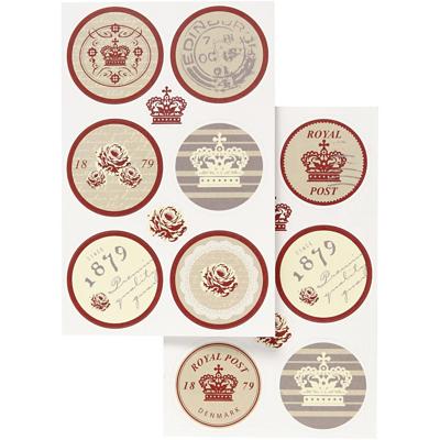 Vivi Gade Stickers, vel 9x14 cm, 4 div vellen/ 1 doos