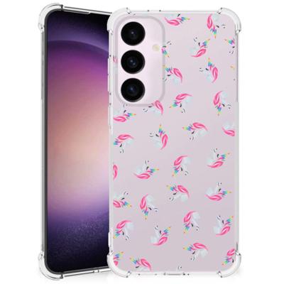 Doorzichtige Silicone Hoesje voor Samsung Galaxy S24 Plus Unicorns Doorzichtige Silicone Hoesje voor Samsung Galaxy S24 Plus Unicorns