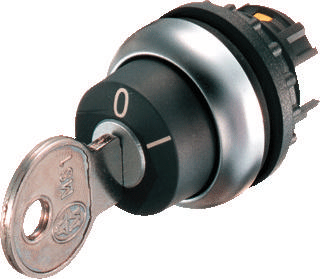 Eaton 111778 M22-WRS-MS2 Sleutelknop Kunststof frontring Sleutel Zwart 1 stuk(s)