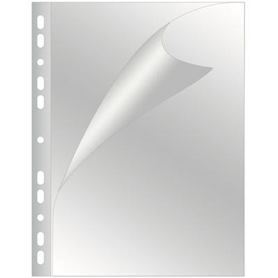 Q-CONNECT geperforeerde showtas A4 11-gaatsperforatie glashelder 80 micron pak van 25 stuks