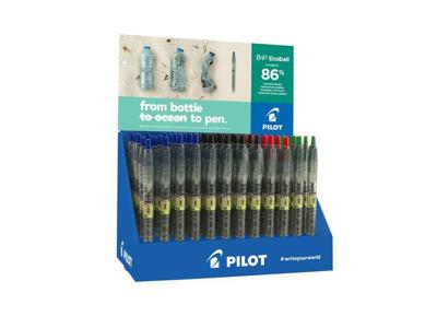 Balpen pilot begreen b2p ecoball m assorti | 60 stuks