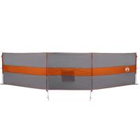 Windscherm camping waterdicht 490x123 cm grijs en oranje - thumbnail