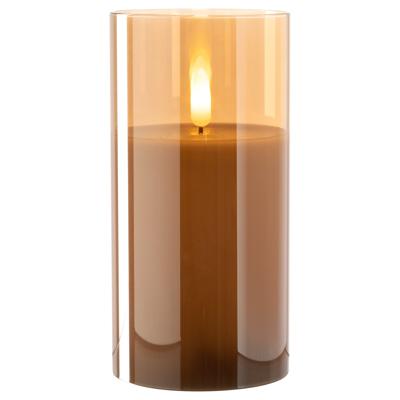 Leonardo Autentico Kaars 15 x 8 cm met ledverlichting goud