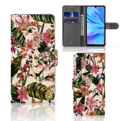Huawei P30 Lite (2020) Hoesje Flowers Huawei P30 Lite (2020) Hoesje Flowers