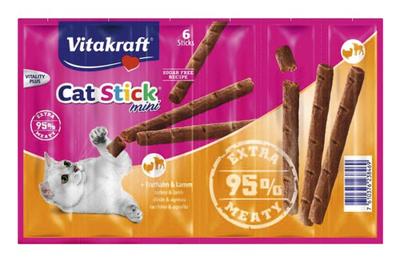 Vitakraft Catstick Classic met kalkoen & lam kattensnack 10 x 6 sticks
