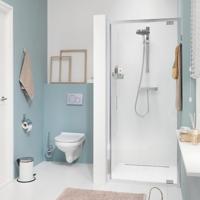 Douchedeur Sealskin Get Wet Compact Nisdeur Swingdeur 80x195cm Chroom/Zilver Hoogglans Helder Glas - thumbnail