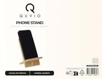 QUVIO Telefoonstandaard - Bamboe - Lichtbruin - thumbnail