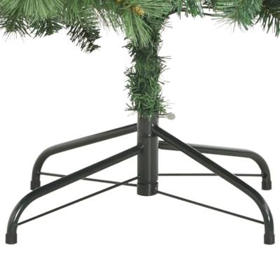 VidaXL Kunstkerstboom met scharnieren dennenappels en bessen 240 cm
