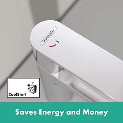 Hansgrohe Rebris S 1-gats wastafelkraan 80 coolstart z. waste chroom 72514000 - thumbnail
