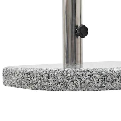 VidaXL Parasolvoet gebogen 10 kg graniet grijs
