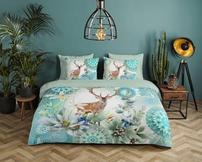 HIP Dekbedovertrek "mandala&apos;s, bloemen en een hert" - Multi - (240x200/220 cm) - Katoen Satijn