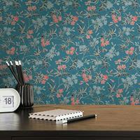 Architects Paper Art of Eden - Blauw - Floral - 390634 - thumbnail