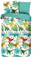 Good Morning Kinderdekbedovertrek "dinosaurussen" - Multi - (135x200 cm) - Katoen - thumbnail