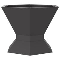 VidaXL Vuurkorf zwart 50 x 50 x 40 cm staal - thumbnail