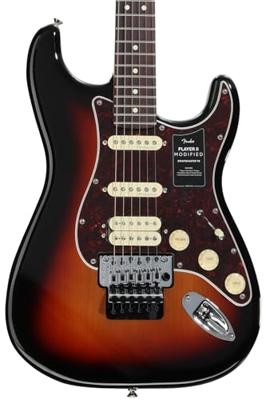 Fender Player II Modified Stratocaster HSS Floyd Rose RW 3 Tone Sunburst elektrische gitaar met deluxe gigbag