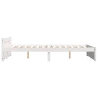 Bedframe massief hout wit 120x190 cm - thumbnail