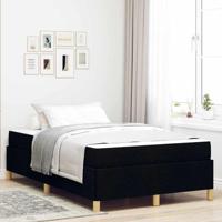 Boxspring bed Zwart en Wit en Zwart 120 x 200 cm Stof - thumbnail