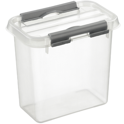 Sunware Q-line box 1,1 liter transp/metaal