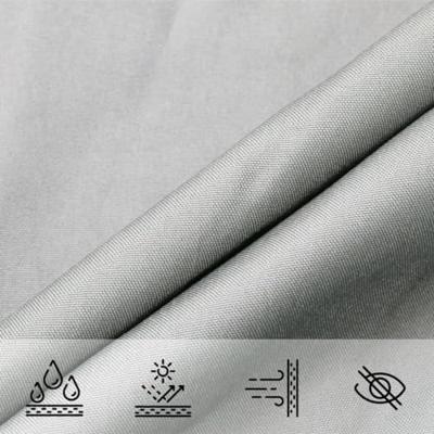 VidaXL Zonnezeil 4x5x5 m 100% polyester oxford lichtgrijs