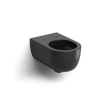 Clou Hammock Wandtoilet 37x56x33cm Zwart Mat Keramiek versie 56cm - thumbnail