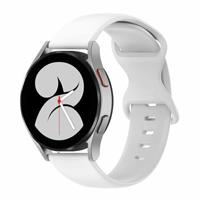 By Qubix - Compatible met Garmin Venu 2 / Garmin Venu 3 - Solid color sportband - Wit - Compatible Garmin bandje - Bandbreedte: 22mm - thumbnail