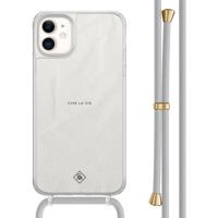 iPhone 11 hoesje met grijs koord - Vive la vie - thumbnail