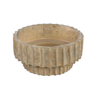 PTMD schaal mitty m bruin 25 cm | 8 stuks