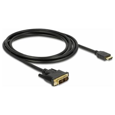 Delock 85584 HDMI naar DVI 18+1 kabel bidirectioneel 2 m