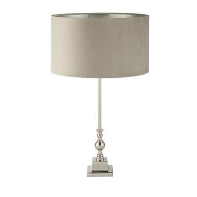 Searchlight Tafellamp chroomWhitby met taupe kap - EU81214TA