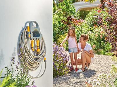 Tuinslanghaspel muurbevestiging met 20m slang Tuinslanghaspel muurbevestiging met 20m slang