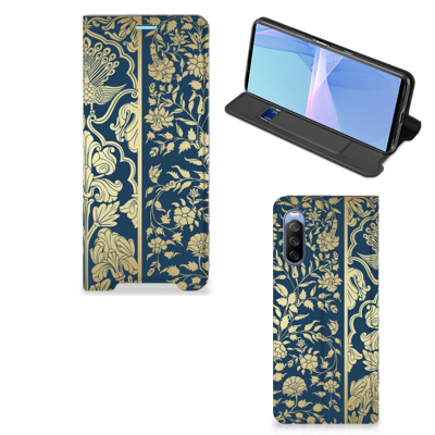 Sony Xperia 10 III Smart Cover Beige Flowers Sony Xperia 10 III Smart Cover Beige Flowers