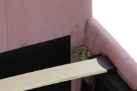 Bed DKD Home Decor Hout Metaal Roze 180 x 200 cm 187 x 210 x 137 cm - thumbnail