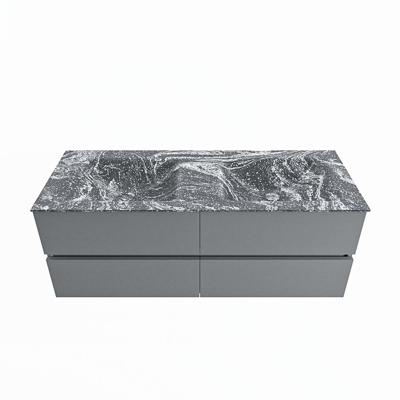 MONDIAZ VICA-DLUX 130cm badmeubel onderkast Plata 4 lades. Inbouw wastafel CLOUD dubbel zonder kraangat, kleur Lava. MONDIAZ VICA-DLUX 130cm badmeubel onderkast Plata 4 lades. Inbouw wastafel CLOUD dubbel zonder kraangat, kleur Lava.