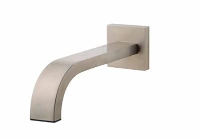 Wiesbaden inbouw-uitloop vierkant 25 cm 1/2'' geb.staal